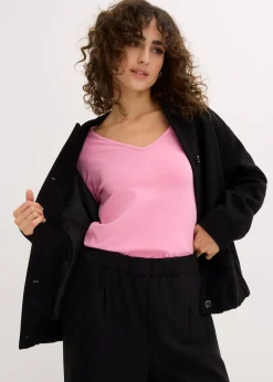 bonprix Lot de 2 T-shirts manches longues près du corps|Femme Basiques|T-Shirts & Tops