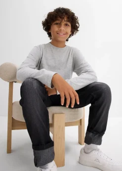 Enfant bonprix Vêtements Enfant|Garçons 9-16 Ans·Lots De 2 Articles Et Plus|Lot de 3 T-shirts manches longues coton