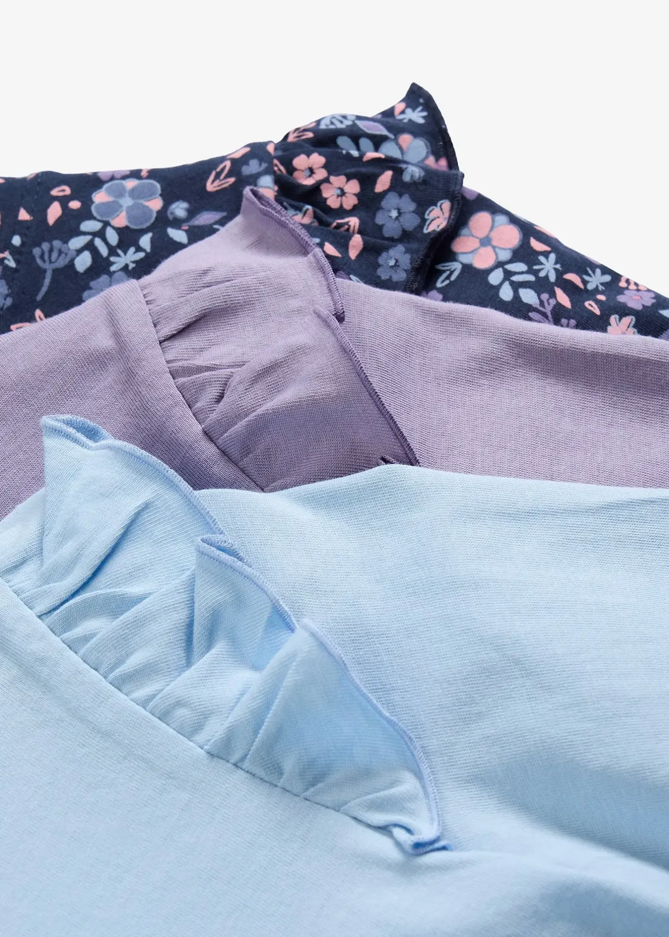 bonprix Lot de 3 T-shirts manches longues 100% coton|Enfant Vêtements Enfant|Filles 2-8 Ans·Lot De 2 Articles Et Plus