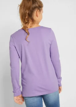 bonprix Lot de 2 T-shirts manches longues fille 100% coton|Enfant Vêtements Enfant|Filles 2-8 Ans·Lot De 2 Articles Et Plus