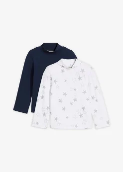 bonprix Lot de 2 T-shirts manches longues en coton extensible|Enfant Vêtements Enfant|Filles 2-8 Ans·Lot De 2 Articles Et Plus