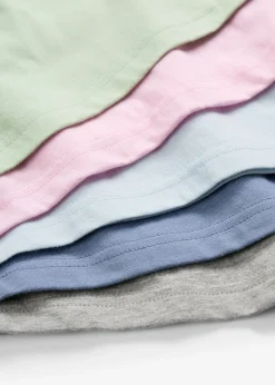 bonprix Lot de 5 T-shirts manches longues 100% coton|Enfant Vêtements Enfant|Filles 9-16 Ans·Lot De 2 Articles Et Plus