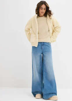 bonprix Lot de 2 T-shirts manches longues slim|Femme Basiques|T-Shirts & Tops