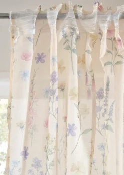 bonprix Lot de 2 voilages à l'imprimé floral| Salon·Rideaux & Voilages|Voilages