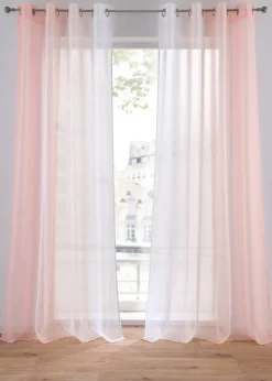 bonprix Lot de 2 voilages en tissu léger, aussi en XXL| Salle À Manger·Voilages & Stores Bateaux|Salon·Rideaux & Voilages