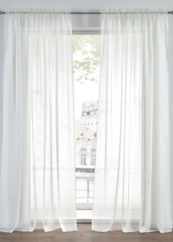 bonprix Lot de 2 voilages en tissu léger avec coulisse passe-tringle| Salle À Manger·Voilages & Stores Bateaux|Salon·Rideaux & Voilages