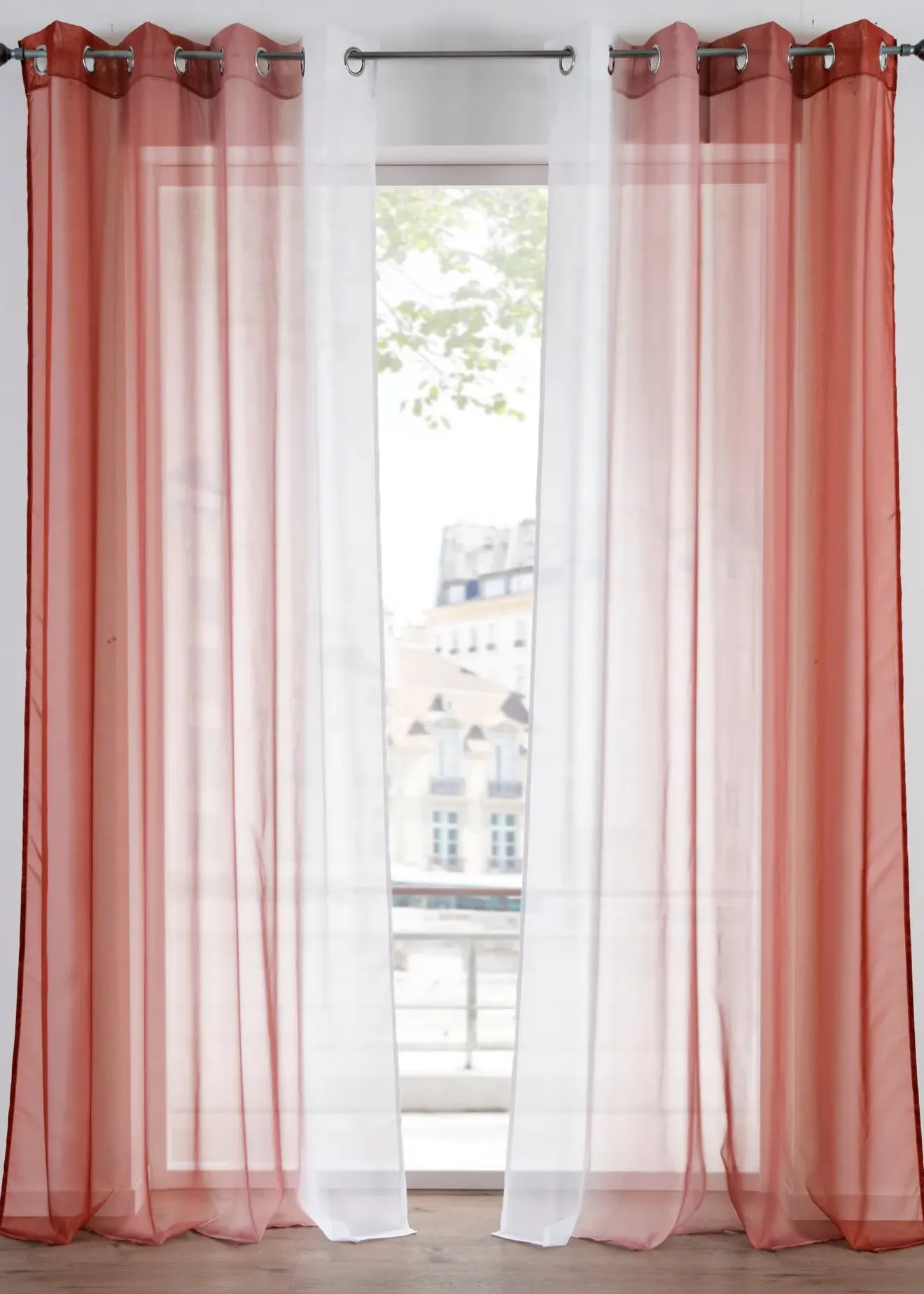 bonprix Salle À Manger·Voilages & Stores Bateaux|Salon·Rideaux & Voilages|Lot de 2 voilages en tissu léger, aussi en XXL