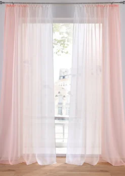 bonprix Lot de 2 voilages en tissu léger, aussi en XXL| Salle À Manger·Voilages & Stores Bateaux|Salon·Rideaux & Voilages