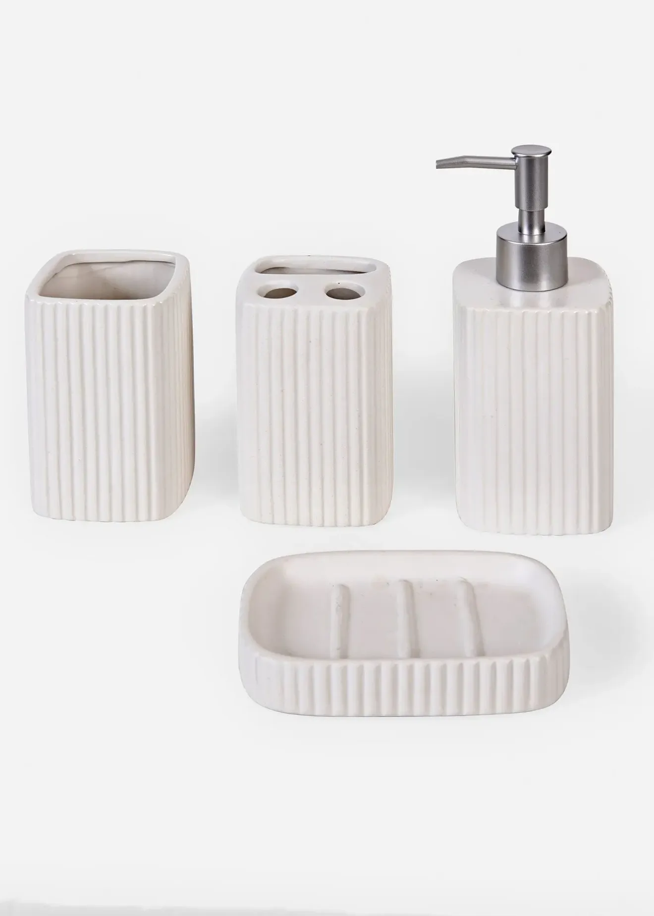 bonprix Accessoires Déco|Lot de 4 accessoires de salle de bain