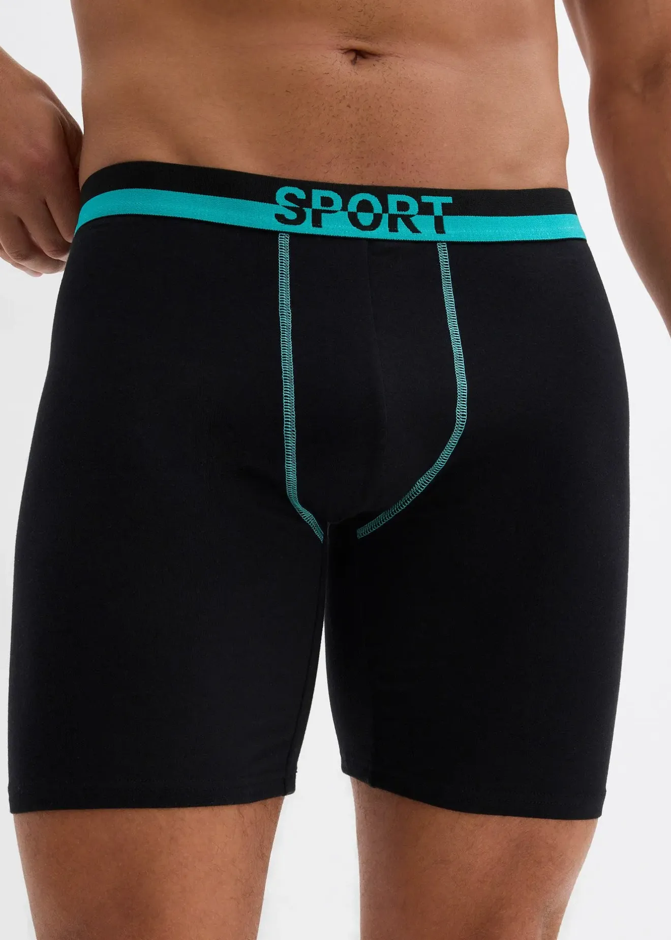 bonprix Lot de 2 boxers longs et doux|Homme Caleçons|Sous-Vêtements