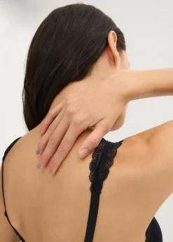 Femme bonprix Lingerie Coton|Soutiens-Gorge|Lot de 2 brassières coton avec dentelle