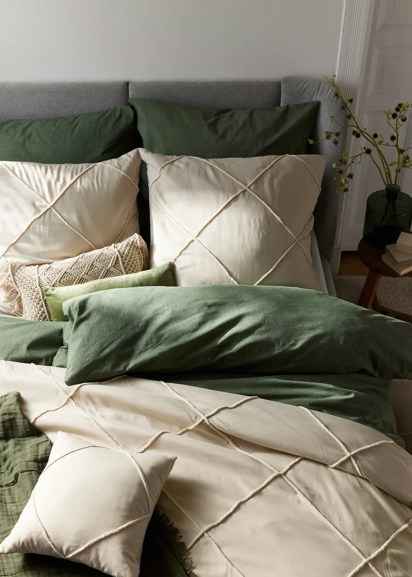 bonprix Salon·Housses De Coussin|Lot de 2 housses de coussin à rectangles