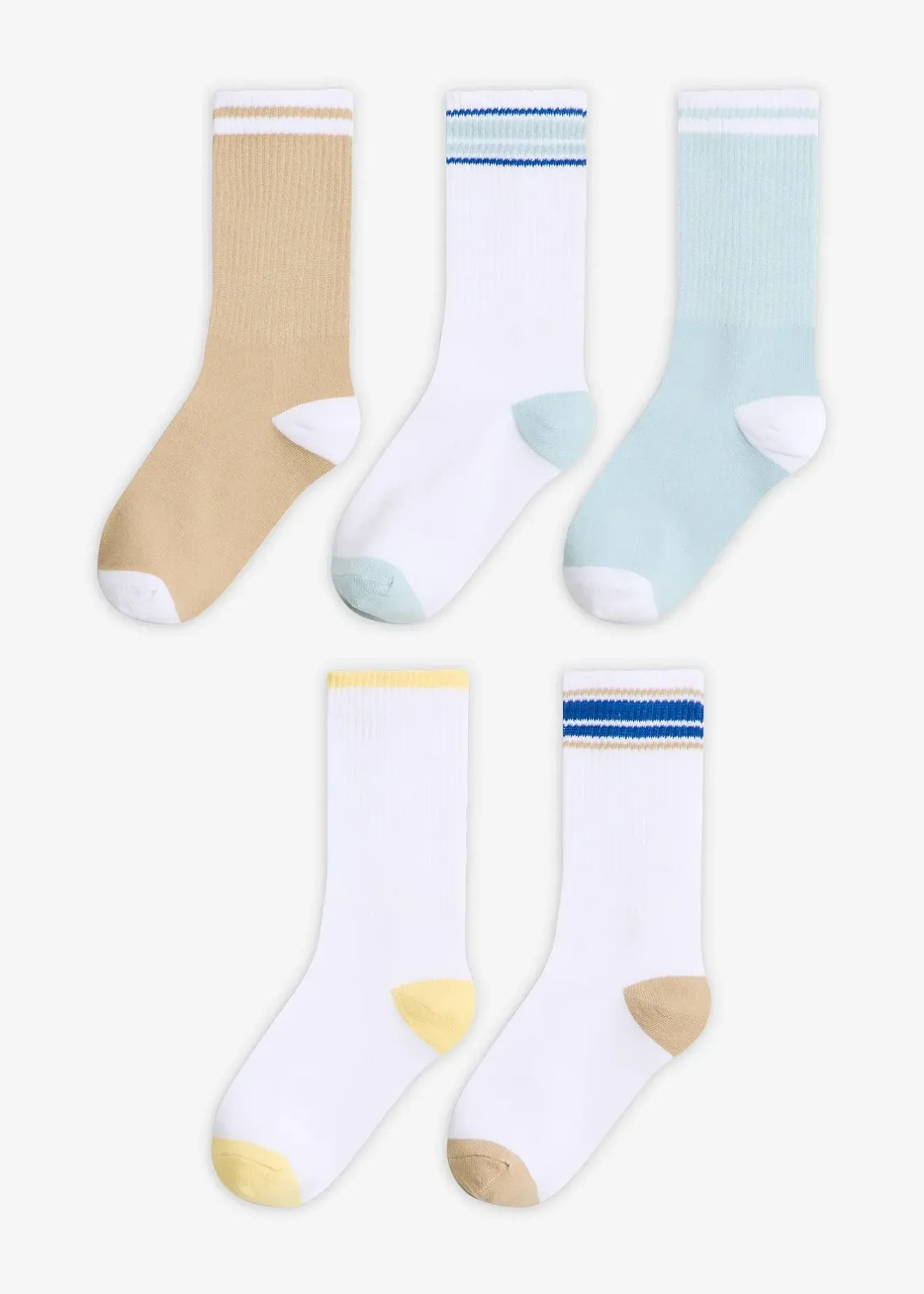 Femme bonprix Lot De 2 Articles Et Plus|Garçons·Collants|Lot de 5 paires de chaussettes de sport