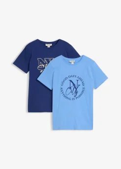 Enfant bonprix Vêtements Enfant|Garçons 9-16 Ans·T-Shirts|Lot de 2 T-shirts 100% coton