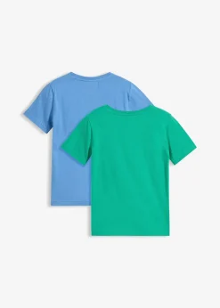 bonprix Lot de 2 T-shirts 100% coton|Enfant Vêtements Enfant|Garçons 2-8 Ans·Lots De 2 Articles Et Plus