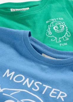 bonprix Lot de 2 T-shirts 100% coton|Enfant Vêtements Enfant|Garçons 2-8 Ans·Lots De 2 Articles Et Plus