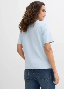 bonprix Lot de 2 T-shirts en jersey épais 100% coton|Femme Basiques|T-Shirts & Tops