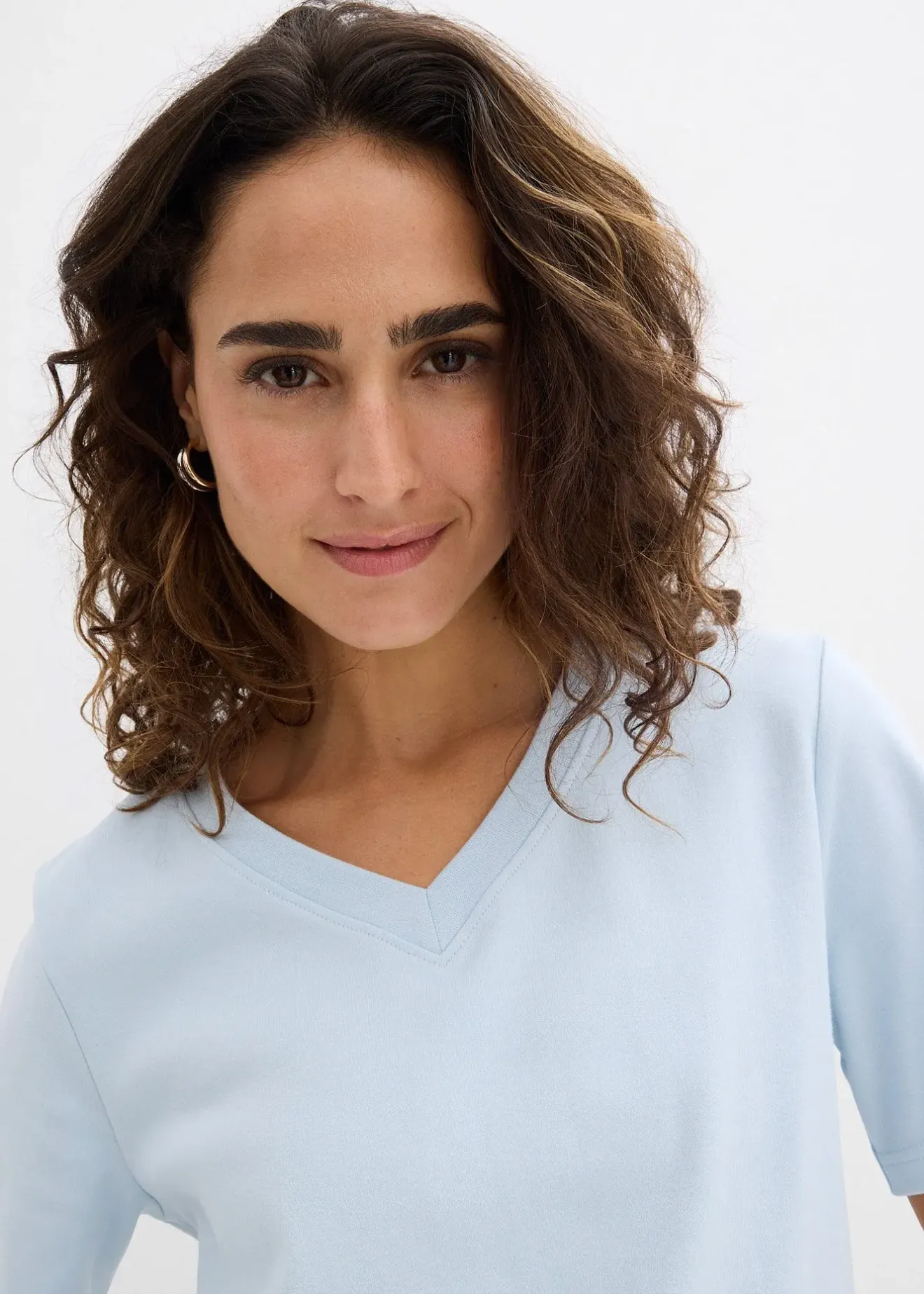 bonprix Lot de 2 T-shirts en jersey épais 100% coton|Femme Basiques|T-Shirts & Tops