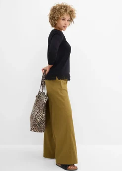 Femme bonprix T-Shirts & Tops|Lot de 2 T-shirts manches longues 100% coton