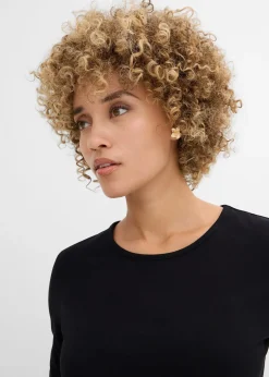 Femme bonprix T-Shirts & Tops|Lot de 2 T-shirts manches longues 100% coton