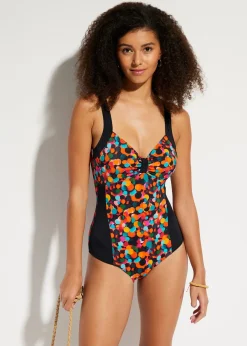 Femme bonprix Maillots 1 Pièce|Maillot 1 pièce à empiècements contrastants