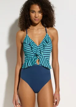 bonprix Maillot 1 pièce à volants|Femme Maillots 1 Pièce