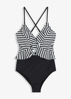 Femme bonprix Maillots 1 Pièce|Maillot 1 pièce à volants