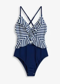 Femme bonprix Maillots 1 Pièce|Maillot 1 pièce à volants