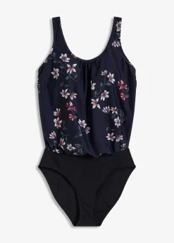 bonprix Maillot 1 pièce avec haut forme ballon|Femme Maillots 1 Pièce