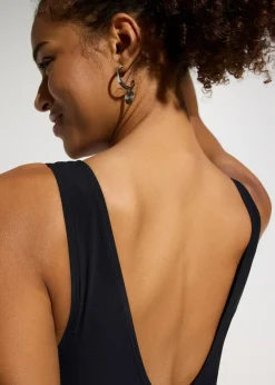 Femme bonprix Maillots De Bain Sport|Maillots De Bain Gainants|Maillot 1 pièce sculptant à encolure carrée, maintien modéré