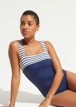 bonprix Maillot 1 pièce sculptant à bretelles larges, maintien modéré|Femme Maillots De Bain Gainants|Maillots 1 Pièce