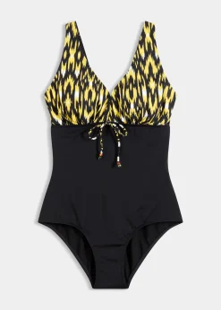 bonprix Maillot 1 pièce sculptant à bretelles larges, maintien modéré|Femme Maillots De Bain Gainants|Maillots 1 Pièce