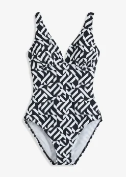 Femme bonprix Maillots 1 Pièce|Maillots De Bain Gainants|Maillot 1 pièce sculptant à col en V, maintien léger