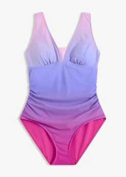 Femme bonprix Maillots De Bain Gainants|Maillots 1 Pièce|Maillot 1 pièce sculptant à fronces, maintien modéré