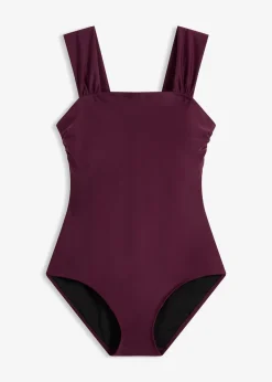 bonprix Maillot 1 pièce sculptant à bretelles larges, maintien modéré|Femme Maillots De Bain Gainants|Maillots 1 Pièce