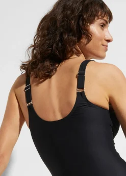 Femme bonprix Maillots De Bain Gainants|Maillots 1 Pièce|Maillot 1 pièce sculptant à décolleté plongeant, maintien modéré