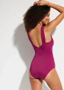 bonprix Maillot 1 pièce sculptant à bretelles larges, maintien modéré|Femme Maillots De Bain Gainants|Maillots 1 Pièce
