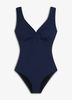 Femme bonprix Maillots De Bain Gainants|Maillots 1 Pièce|Maillot 1 pièce sculptant à col en V, maintien modéré