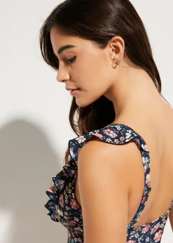 Femme bonprix Maillots De Bain Gainants|Maillots 1 Pièce|Maillot 1 pièce sculptant à volants, maintien léger