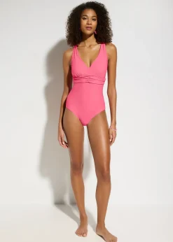 bonprix Maillot 1 pièce sculptant à bretelles croisées, maintien léger|Femme Maillots De Bain Gainants|Maillots 1 Pièce