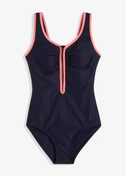 bonprix Maillot 1 pièce sculptant avec effet sculptant léger|Femme Maillots De Bain Sport|Maillots De Bain Gainants