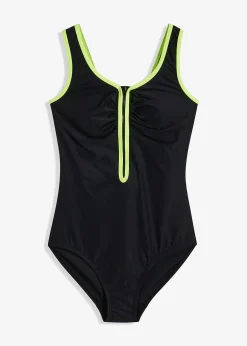 bonprix Maillot 1 pièce sculptant avec effet sculptant léger|Femme Maillots De Bain Sport|Maillots De Bain Gainants