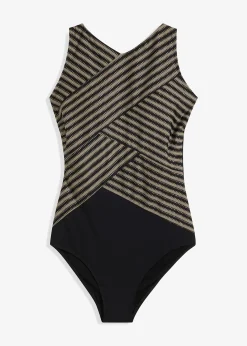 Femme bonprix Maillots De Bain Gainants|Maillots 1 Pièce|Maillot 1 pièce sculptant effet croisé, maintien modéré