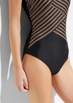 Femme bonprix Maillots De Bain Gainants|Maillots 1 Pièce|Maillot 1 pièce sculptant effet croisé, maintien modéré