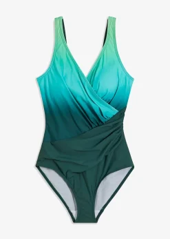 bonprix Maillot 1 pièce sculptant effet croisé, maintien modéré|Femme Maillots De Bain Gainants|Maillots 1 Pièce