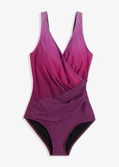 Femme bonprix Maillots De Bain Gainants|Maillots 1 Pièce|Maillot 1 pièce sculptant effet croisé, maintien modéré