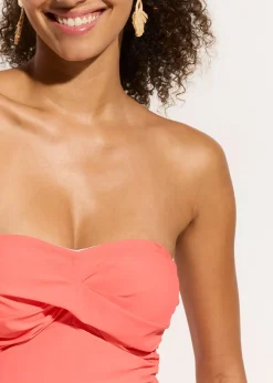 Femme bonprix Maillots De Bain Gainants|Maillots 1 Pièce|Maillot 1 pièce sculptant effet croisé, maintien modéré