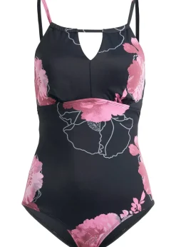 Femme bonprix Maillots De Bain Gainants|Maillots 1 Pièce|Maillot 1 pièce sculptant, maintien modéré, découpe sur le décolleté