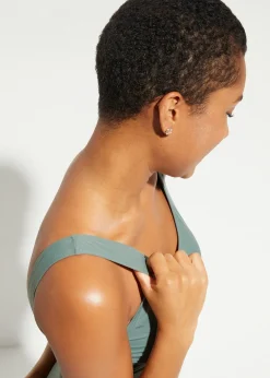 bonprix Maillot 1 pièce sculptant, maintien léger, avec plis décoratifs|Femme Maillots De Bain Gainants|Maillots 1 Pièce