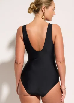 bonprix Maillot 1 pièce sculptant, maintien modéré|Femme Maillots De Bain Gainants|Maillots 1 Pièce